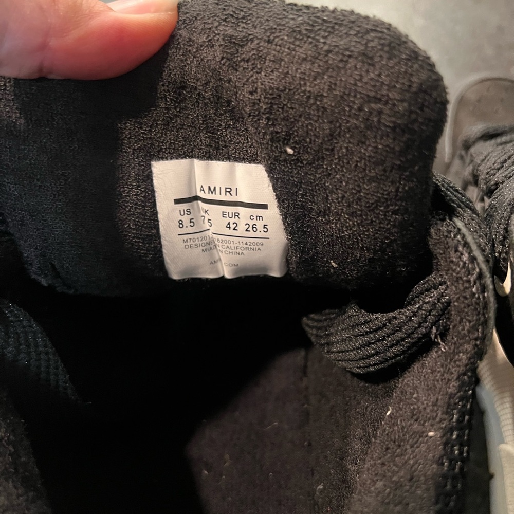 AMIRI Black Mesh Women's Sneakers - Picture 5 of 7